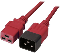Lindy 30123 - Kabel - C20 naar C19 - Rood/Zwart