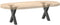 vidaXL - Salontafelpoten - 2 - st - X-vormig - 37x(30-31) - cm - staal - antraciet