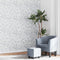 vidaXL - Vliesbehang - 3D - bloemenpatroon - 10x0,53 - m - grijs