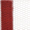 vidaXL Kippengaas 25x1 m staal met PVC coating rood