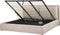 BAJONNA - Bed met opbergruimte - Beige - 180 x 200 cm - Fluweel