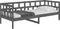 vidaXL - Slaapbank - massief - grenenhout - grijs - 90x190 - cm