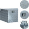 vidaXL - Aluminium - kist - 737/381x410x460 - mm - zilverkleurig