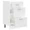 vidaXL - Onderkast - Lyon - 40x46x81,5 - cm - bewerkt - hout - wit
