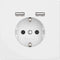 2USB inCharge PRO 80 Monoblock EU 12W 2,4A - Glossy White