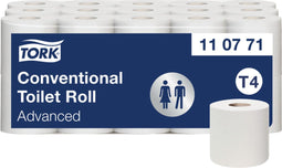 Toiletpapier Tork T4 Advanced 2-laags 400 vel 110771 | Pak a 30 rol | 40 stuks