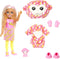 Barbie Cutie Reveal Chelsea Aap - Barbiepop met 7 verrassingen - Jungle thema