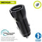 Muvit Auto oplader - 12 W - USB - Zwart