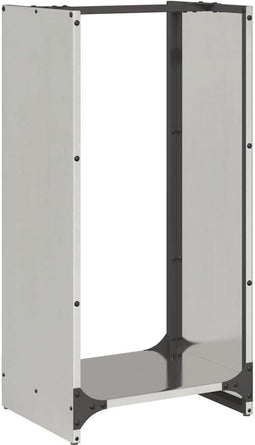 vidaXL - Brandhoutrek - 40x30x80 - cm - roestvrij - staal