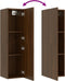 vidaXL - Tv-wandmeubels - 2 - st - 30,5x30x110 - cm - bruin - eikenkleur