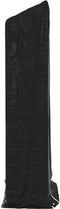 vidaXL - Haardhoutrek - met - regenhoes - 100x40x200 - cm - gegalvaniseerd - staal