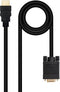 Nanocable 10.15.4348 - Adapter HDMI naar VGA - 1,8 m - Zwart