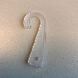 Klika - J-hanger transparant met gat 1000 stuks - 4 stuks