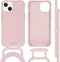 iMoshion Hoesje Geschikt voor iPhone 13 Hoesje Met Koord - iMoshion Color Backcover met afneembaar koord - Roze