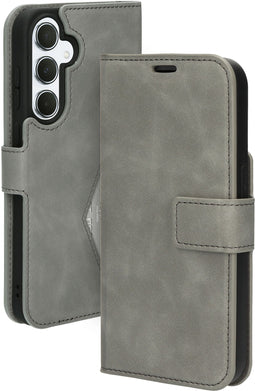 Mobiparts Galaxy A55 - Classic Wallet Case - Ruimte voor pasjes - Granite Grey (2024)