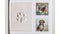 Frummel Fotolijst - Pootafdruk Hond - Gipsafdruk Huisdier - 22,5 x 27,5 cm - Wit
