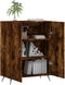 vidaXL - Dressoir - 69,5x34x90 - cm - bewerkt - hout - gerookt - eikenkleurig