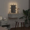 vidaXL - Wandkaptafel - met - LED-verlichting - - - Betonnen - Grijs