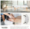 tectake® Massagetafel - 2 Zones - Behandeltafel - 7,5 cm Matras - Rolkussens - Draagtas - Opvouwbaar - Verstelbaar - Wit