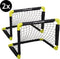 Dunlop Voetbaldoel - Voetbaldoeltjes Set van 2 - Opvouwbaar - Zwart/Geel (2 stuks)