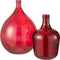 J-Line vaas - glas - rood - large - 56 cm hoog