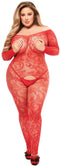 Dames jumpsuit Baci Lingerie Bodystocking (Queen)