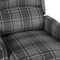 vidaXL Fauteuil stof grijs