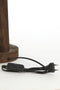 Light & Living Tafellamp Xitta - Mangohout - 55cm - Donkerbruin - excl. kap
