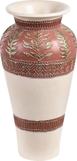Beliani SEPUTIH - Decoratieve vaas - Wit - Terracotta