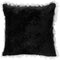 Dutch Decor PHILOU - Kussenhoes 45x45 cm - snow white - wit en zwart - velvet - fluffy - met rits