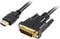Sharkoon 5m - HDMI/DVI-D - 5 m - Zwart