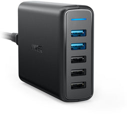 Anker Powerport Speed 5 - Oplader - 5 poorten Quick Charge 3.0 - Zwart