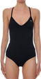 PUMA Swim - V-Neck Crossback Badpak - Comfortabele pasvorm - Zwart
