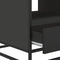 vidaXL - Salontafel - 100x50x45 - cm - bewerkt - hout - en - metaal - zwart