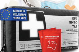 HELDENWERK Verbandtas - EHBO-kit Auto - DIN 13164:2022 - Zwart Nylon