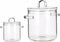 Vivalto Kookpan met deksel - borosilicaat glas - 2.2 L - D19 x H21 cm - transparant