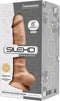 SILEXD – Dual Density siliconen beige dildo met balzak – 20.5 cm