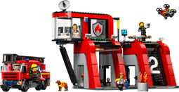 LEGO City - Brandweerkazerne en brandweerauto - 843 onderdelen
