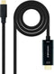 Kabel USB C naar HDMI NANOCABLE 10.15.5132 Zwart 1,8 m 4K Ultra HD