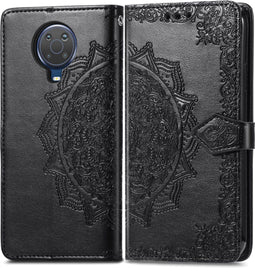 iMoshion Hoesje Geschikt voor Nokia G20 / G10 Hoesje Met Pasjeshouder - iMoshion Mandala Bookcase - Zwart