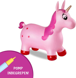 SEZGoods Skippy Dier Unicorn - Inclusief Pomp - Roze - Vanaf 18 maanden