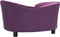 vidaXL - Hondenbank - 69x49x40 - cm - pluche - en - kunstleer - bordeauxrood