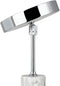 Dyberg Larsen Starlight - LED oplaadbare tafellamp - Dimbaar met marmeren voet - Chroom/grijs marmer