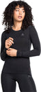 ODLO BL TOP Crew neck l/s MERINO 200 Thermoshirt - 100% Merinowol - Zwart - Maat L