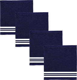 DDDDD Provence - Vaatdoek - 100% Katoen - 30x30 cm - Blauw - Set van 4 stuks