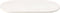 vidaXL - Tafelblad - ovaal - 90x45x2,5 - cm - massief - grenenhout - wit