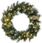 vidaXL - Kerstkrans - met - LED-lampjes - 45 - cm - PVC - groen