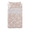 Happy Friday Sheet set 2 pieces Clouds pink 120x180 cm (Cot bed) Pink