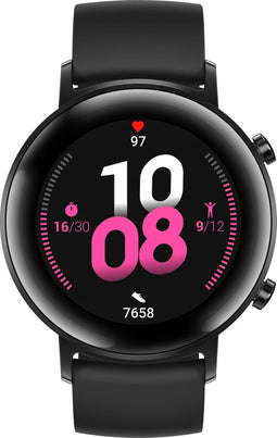 Huawei Watch GT 2 - Smartwatch - 42 mm - Zwart - Fluoroelastomer band
