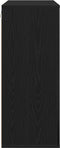 vidaXL - Wandkast - Zwart - Eiken - 80x33x80 - cm - Engineered - Wood